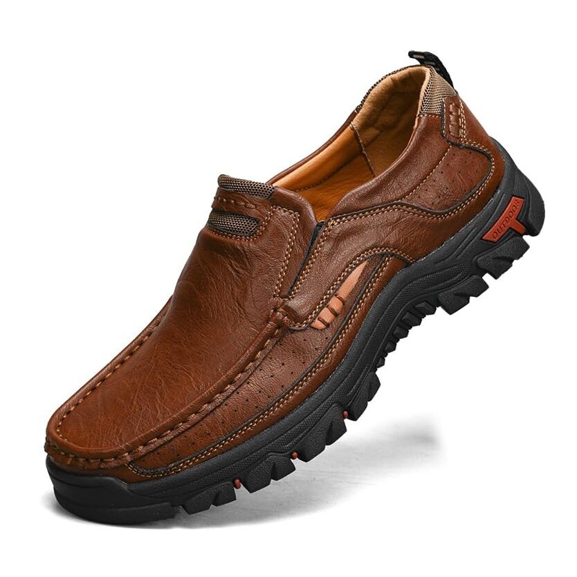Men’s Loafers Slip-On Shoes Classic Comfort with Memory Foam 12 3237brown