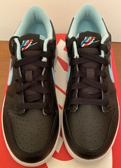 Nike Dunk Low SE Barber Shop Black Blue White Red Size 3y PS DS New In Box