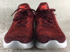 Nike Lunarepic Low Flyknit 2 GS Running Shoes Youth Size 7Y Red Black 869990-600