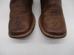 Ariat Brown & Blue Leather Square Toe Western Boots Little Kid Size 9 #10012794