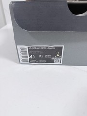 Jordan Air Jordan 11 Retro Low (GS) Black/White Leather Sneaker 4.5Y 528896-001
