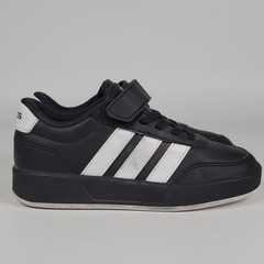 Adidas Breaknet Youth Lace Up Tennis Shoes US 12K Black/White