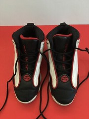 Kids Nike Air Jordan Pro Strong White Black Red Sneakers 407485-005 Sz 1.5