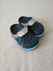 Crocs Fun Lab Star Wars SKYWALKER Kids Sz C 9 Blue Shoe Sandals Slingback