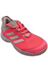 adidas Kids Unisex Adizero Club Tennis Shoe White/Shock Pink
