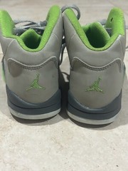 Jordan 5 Retro Green Bean Pre School PS Kids Size 13C DQ3735-003 Reflective Shoe