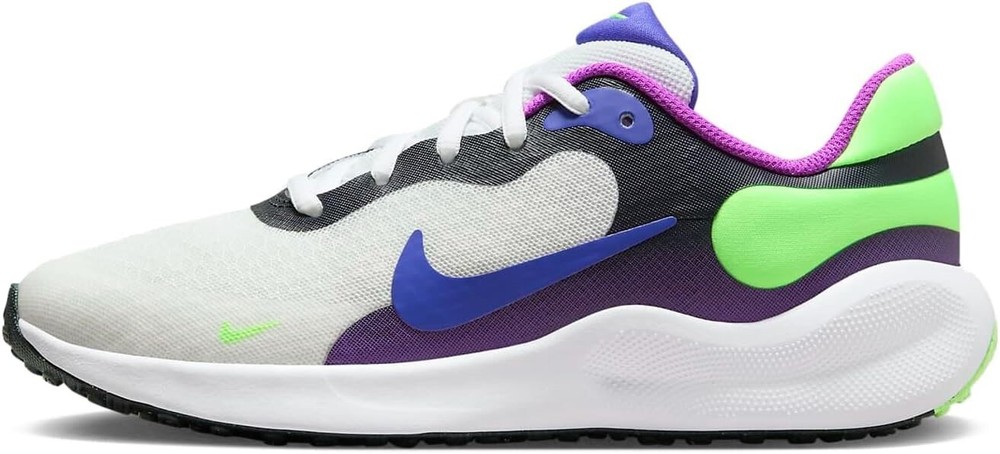 size 1.5Y – Nike Revolution 7 (GS) Summit White/LT Ultramarine