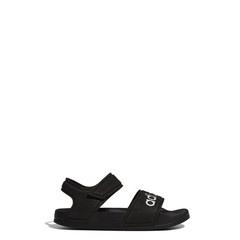 Sz adidas Adilette Sandal K Core Black/White Synthetic 12 US Child