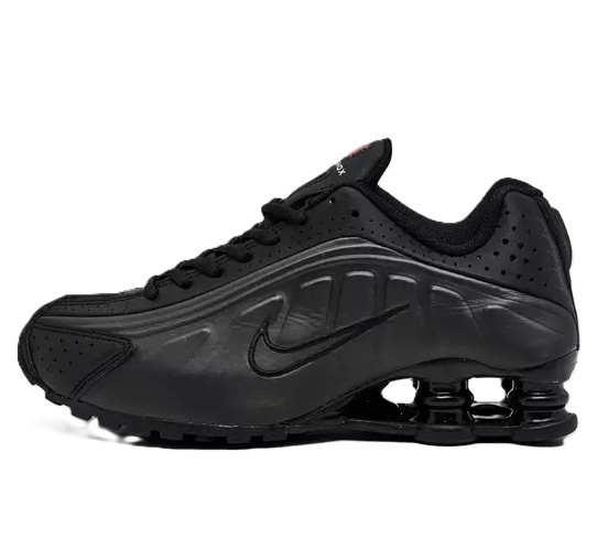*NEW* NIKE SHOX R4 (GS) TRIPLE * Black/Black-Black CW2626 003 Size: 5 Youth