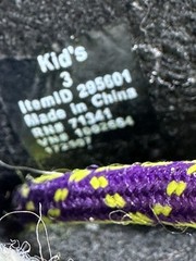LL Bean Kids Sz 3 Snow Winter Duck Boots Purple 295601 Lined Rubber Suede Rain