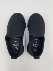 Active Intent Black Kids Slip on Shoes Sz Toddler 7T Rubber Sole Mesh Upper