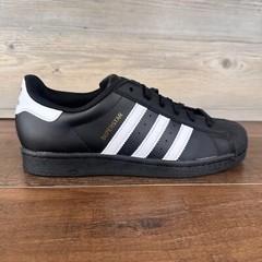 adidas Superstar J Mens Size 6 Core Black Cloud White EF5398