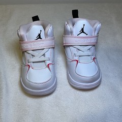 TD Nike Jordan Flight 45 High Kids White Pink Toddler CI5763-176 NEW Size 5c