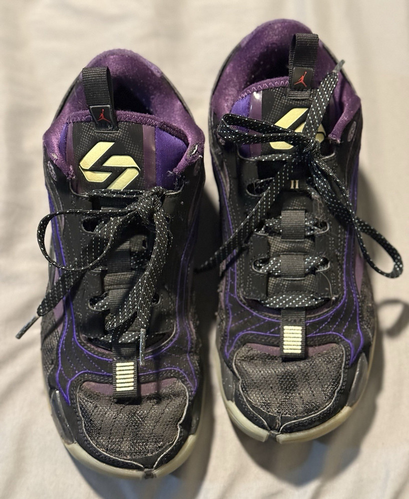 Jordan Luka 2 Space Hunter GS DZ3498-001 Basketball Sneakers Black/Purple US 7Y