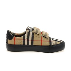 BURBERRY Markham Check Grip-Strap Sneaker Z5765 Kids Size 29 / 12 US