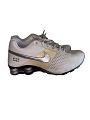 Nike Shox Deliver White Leather Training Running Shoe 318130-120 Youth Size 6Y
