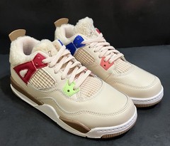 Sz 2Y – NIKE JORDAN 4 RETRO (PS) ‘WILD THINGS’ (DH0573-264) PEARL WHITE NEW