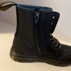 Dr. Martens Junior Combs Black and Blue Utility Combat Boots Size 2