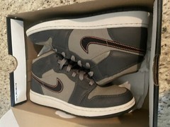 EUC Nike Air Jordan 1 Mid SE BG Night Stadium/Black Size 6Y Shoes FQ8341 017