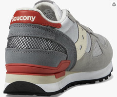 Saucony Shadow Original Little Big Kid Unisex Sneaker Grey/Red Size 1.5M