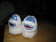 Rudolph’s Abominable Snowman “Bumble” Plush Slippers Christmas NWT Kids size 4