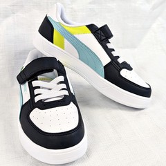 2020s Puma Caven Color Block Low-Top Sneakers / Trainers, Kids Size 2.5C, Unused