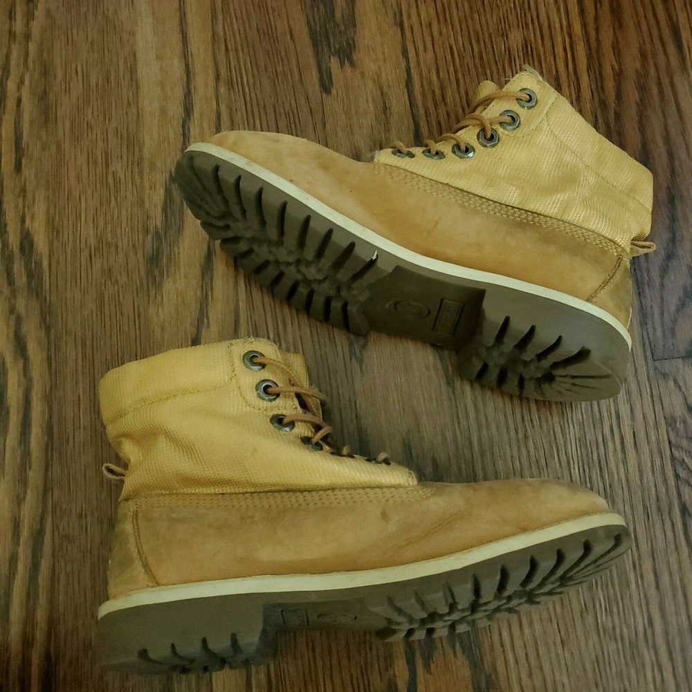 Timberland Expedition Nubuck Leather Boots Tan Junior Boys 4m Womens 5.5 GS