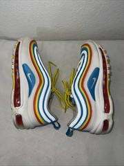 Nike Air Max 97 CK0052 400 GS Summer Pack White Blue Yellow Red Size 6.5Y 2019