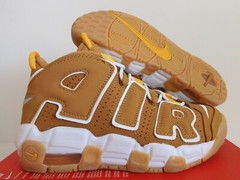 NIKE AIR MORE UPTEMPO (GS) WHEAT-WHITE-POLLEN SZ 5.5Y [DQ4713-700]