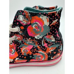 Converse Chuck Taylor All Star High Top Floral Polka Dot Sneakers 654210F 4.5Y