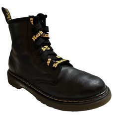 Dr Martens 1460 J Boots Logo Laces Youth US 3 UK 2 EU 34 Black Leather Side Zip