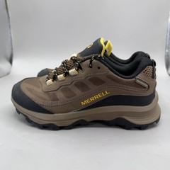 Merrell Moab Speed Shoes Kids Size 2 Brown Waterproof Hiking Sneakers MK265941