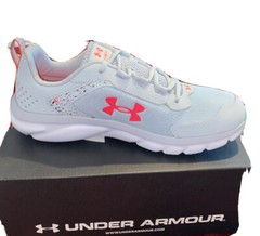Under Armour Assert 9 Grade School Kids‘ Running Shoes, Size 7Y gray/white