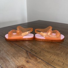 Mini Melissa Toddler Orange Pink Sandal size 10