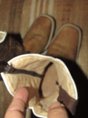 HP Mexico Square Toe Cowboy Western Boots Brown Kids size 12.5 Mex 19.5 side zip