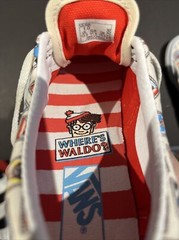 Vans Off The Wall x Where’s Waldo? Era Postage Shoes US Kids Youth Sz 1.0