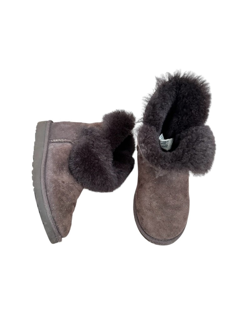 UGG Brown Sheepskin & Suede Fur-Lined Boots