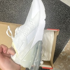 Nike Air Max 270 (GS) White Mesh Low Top Sneakers US 7Y MPN 943345-103 s