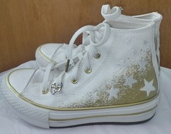 Converse High-Top Chuck Taylor All Star Sneaker Shoes Platform Youth Size 1