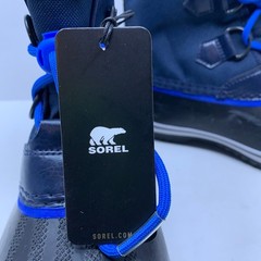 Sorel Toddler 13 Blue Yoot Pac Nylon Waterproof Faux Fur Snow Boots NWT