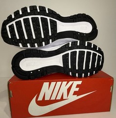 Nike P-6000 (GS) White/Silver/Black Mesh Lace Up Sneakers US 4Y
