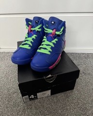 Jordan Air Jordan 6 Retro GG 543390-439 Blue/Green/Pink Kids 4Y High Top