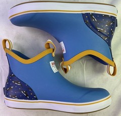 Xtratuf Kid’s Ankle Deck Boots-Light Blue/Whale Pattern-Size: 6