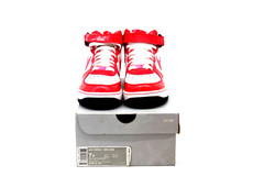 Nike Air Force 1 Mid GS White/Dynamic Pink-Hyper Red-Dark Obsidian 518218-101