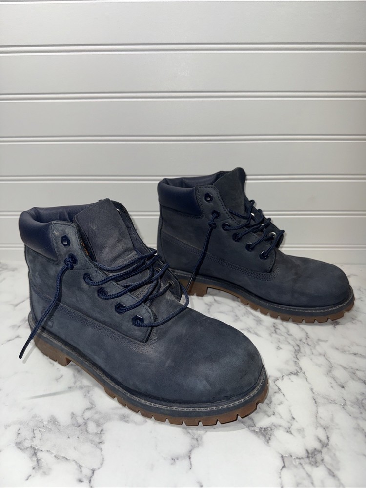 Timberland 6in Premium Boot Blue Boots Classic 3 Youth Used Primaloft