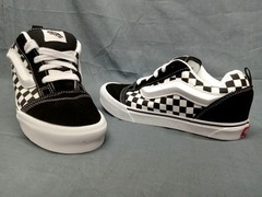 Vans Knu Skool Canvas Sneakers Checkerboard Toddler Size 4 NIB ! Display Model