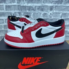 Nike Air Jordan AJ 1 Retro Low OG Chicago Black Red HQ6999-600 GS Youth Sz 4.5Y