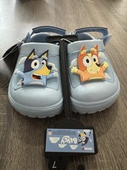 Disney Bluey & Bingo Slip On Clogs Light Up!! Boys Or Girls Toddler Size 7 NEW