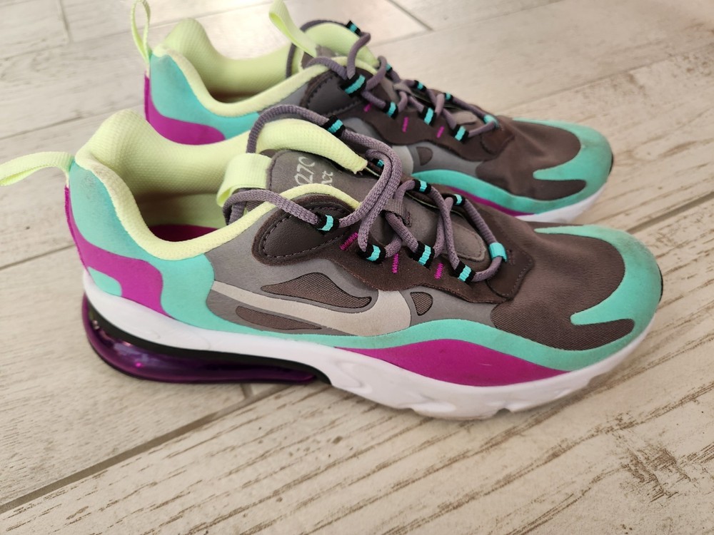 Nike Shoes Air Max 270 React Running Sneaker BQ0103-007 Youth 7Y Womens 8.5