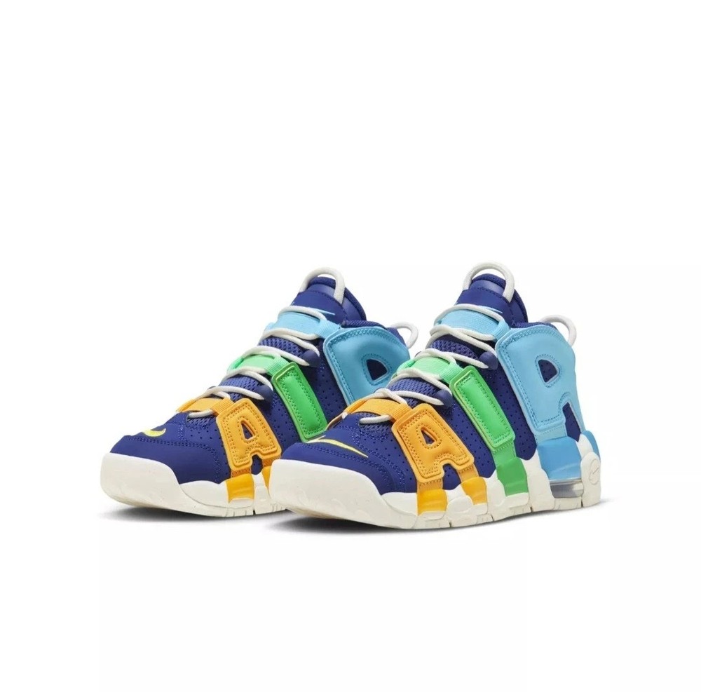 Nike Air More UPTEMPO Multi-Color Royal Blue, 7Y Youth Shoes Sneakers FJ0693-455